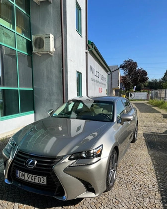 Lexus GS cena 112980 przebieg: 107866, rok produkcji 2017 z Wrocław małe 232